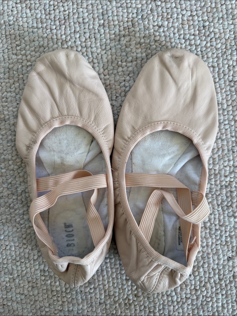 Bloch Flats for ballet dance in Blush